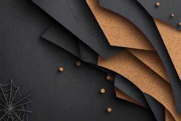 Poster - Abstract Halloween Background With Geometric Shapes And Layers