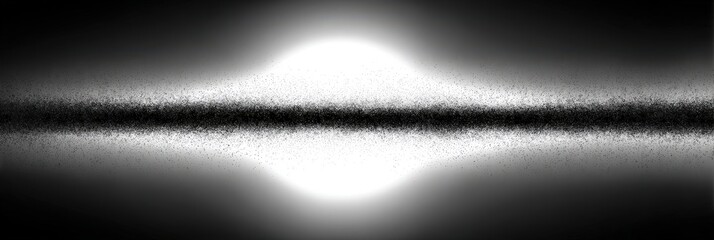 Poster - Abstract Black And White Cosmic Galaxy