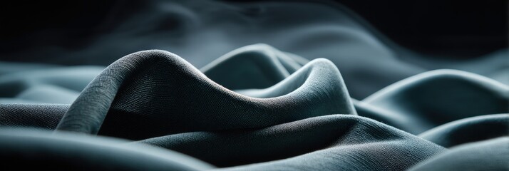Poster - Abstract Dark Grey Textured Landscape