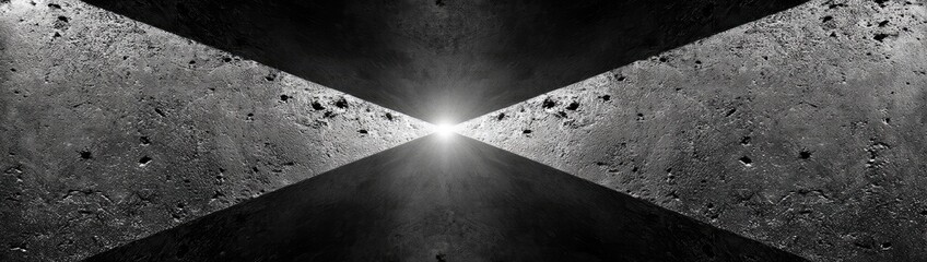 Poster - Abstract Black And White Geometric Pattern