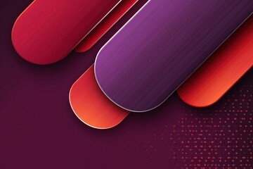 Poster - Abstract Geometric Design With Overlapping Shapes And Vibrant Colors