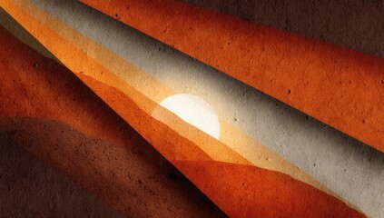 Poster - Abstract Sunset Mountain View