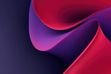 Poster - Abstract Red And Purple Fluid Shapes