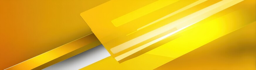 Poster - Abstract Geometric Design In Bright Yellow And Orange