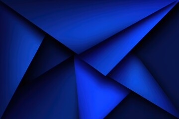 Poster - Abstract Geometric Pattern Deep Blue Design