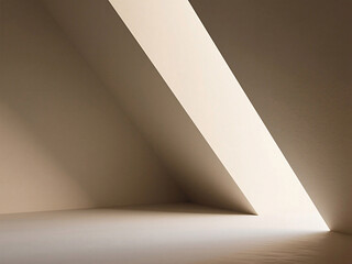 Poster - Abstract architectural design with strong sunlight creating dram