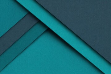 Poster - Abstract Teal And Dark Blue Geometric Pattern Background