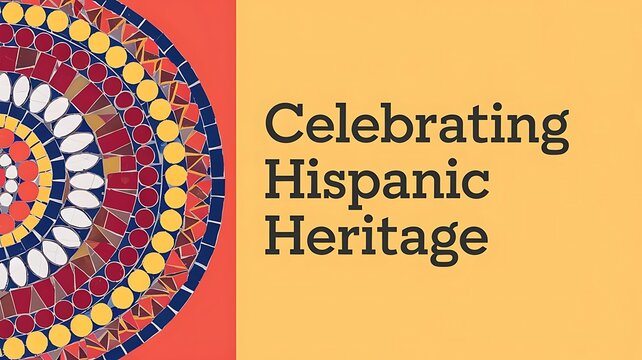 Hispanic Heritage Month Poster Vector Illustration