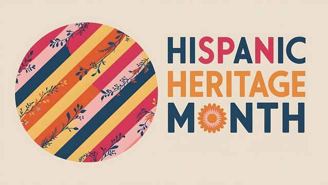 Hispanic Heritage Month Poster Vector Illustration