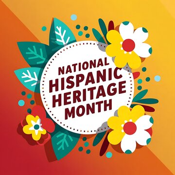Hispanic Heritage Month Poster Vector Illustration