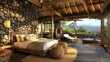 © hazia - Luxurious, open-plan bedroom suite with stunning mountain views