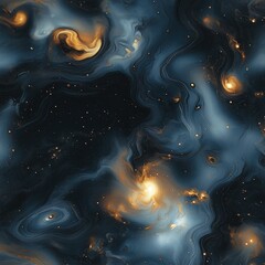 Wall Mural - A galaxy of stars with a blue background