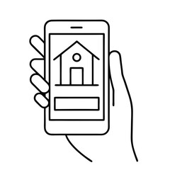 Aufkleber - hand holding a house