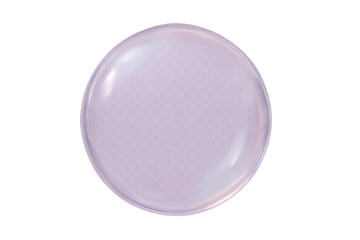 Poster - Iridescent purple soap bubble suspended mid-air, reflecting light against translucent backdrop for creative graphic design needs