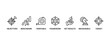 © jaicon - OKR banner web icon set vector illustration concept for objectives and key results with icon of objective, key results, target, framework, benchmark, measurable, and verifiable