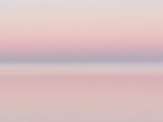 Poster - Soft pastel horizon landscape depicting sky and water with gentl