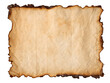 © Fukuro - Old parchment paper texture background for treasure map antique scroll burnt edges aged vintage design