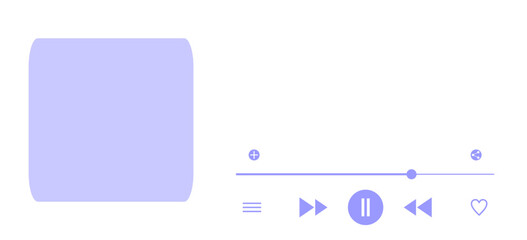 Poster - Music Player Interface Element