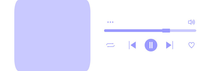 Poster - Music Player Interface Element