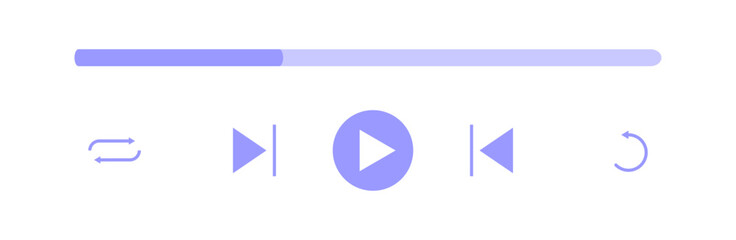 Poster - Music Player Interface Element