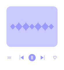 Poster - Music Player Interface Element
