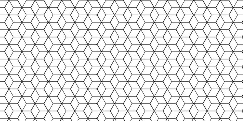 Seamless pattern with hexagon square cube geometric pattern shapes grid metal element texture design. vector tiles gradient science web tech connection triangle diamond honeycomb hexagon art.	
