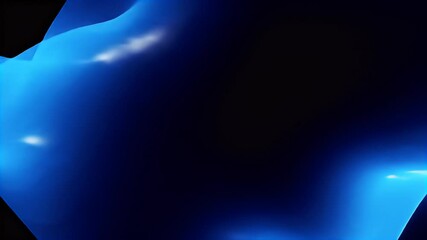 Poster - Abstract Blue Wave Motion: Dynamic Gradient Background