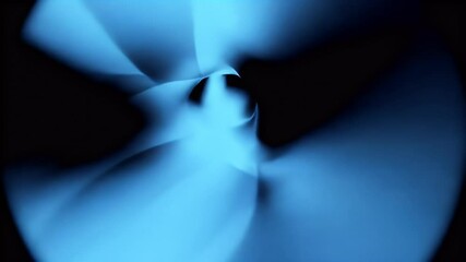 Poster - Abstract Blue Vortex: Dynamic Light and Shadow Play