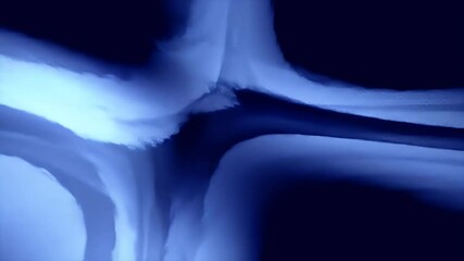 Poster - Abstract Blue Swirls: Dynamic Light and Shadow Play