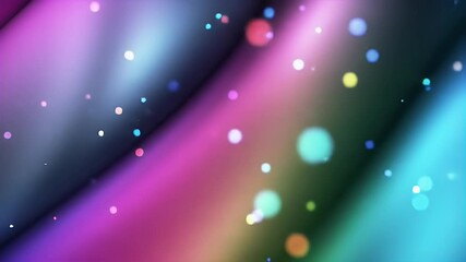 Poster - Abstract Colorful Swirls with Glowing Particles