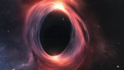 Wall Mural - exploring the beauty of a black hole in a distant galaxy with stunning cosmic details, black hole in