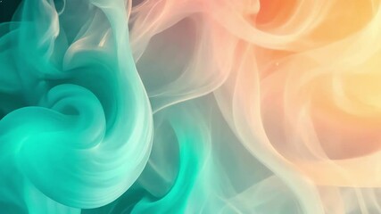Poster - beautiful combination of soft colors blending in a mesmerizing abstract display, abstract video of a