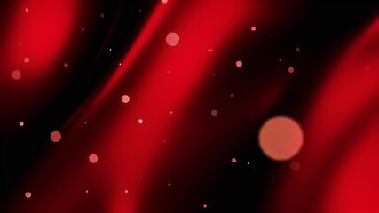Poster - Crimson Abstract: Shimmering Lights Dance Across Dark Red