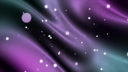 Poster - Abstract Purple and Teal Swirling Lightscape Video