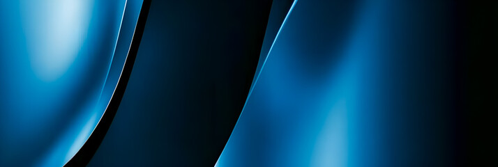 Fototapete - Abstract blue gradient background with light reflections and subtle lines suitable for digital art and modern design concepts