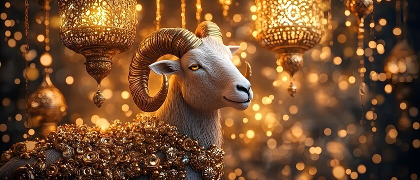 Eid al-Adha Islamic decorations.