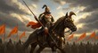 © Filess - Maharana Pratap Epic Warrior on Horseback with Spear – Medieval Battle and Bravery Concept