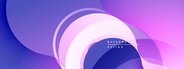 Poster - Abstract fluid shapes, purple hues, smooth gradients. Modern design element for digital projects, presentations. Minimalist aesthetic.