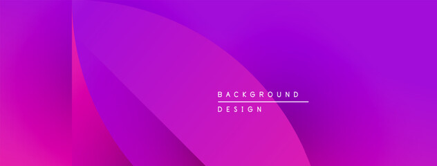 Aufkleber - Abstract purple gradient design. Smooth curves create dynamic visual effect. Text reads background design. Minimalist, modern aesthetic.