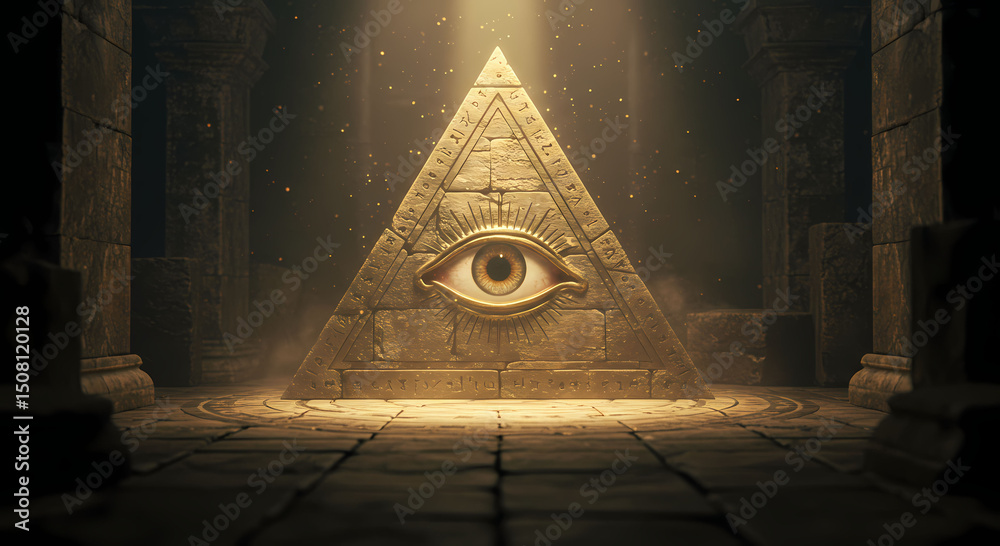 Illuminati Symbol In Ancient Temple Setting Stock Illustration Adobe illuminati-symbol-in-ancient-temple-setting-stock-illustration-adobe