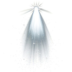Wall Mural - png white glowing light sparkle flare illumination.
