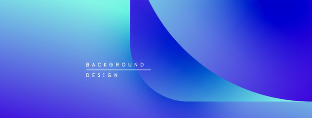 Aufkleber - Abstract blue gradients create modern background. Minimalist design features text background design centered within composition. Smooth transitions, vibrant hues.