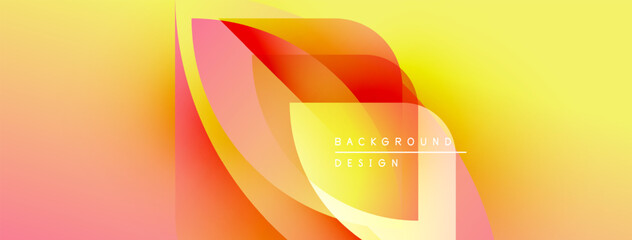 Aufkleber - Abstract gradient design. Warm colors blend, creating dynamic visual effect. Modern aesthetic, suitable for backgrounds, presentations.