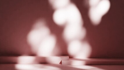 Poster - 3d rendering of empty scene with abstract shadow for product background