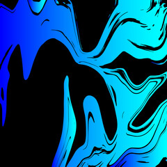 Poster - Abstract, fluid art background featuring dramatic black and red marbled swirls. Surface with fluid stains. Flowing marble backdrop. Marbling splash with stone texture. Flowing liquid organic patterns