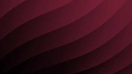 Poster - A deep maroon abstract background featuring smooth, curved diagonal wave patterns and soft gradient lighting, Abstract texture Gradient motion Background animation.