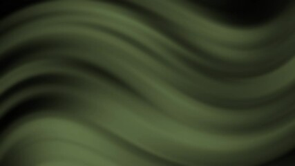 Poster - Abstract dark green smooth waves create a soft gradient background with flowing lines and subtle shading, Abstract texture Gradient motion Background animation.
