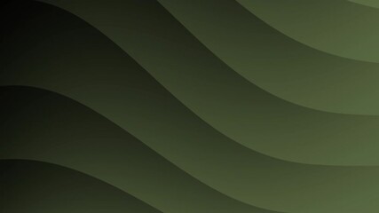 Poster - Abstract dark green wavy lines create a smooth, modern background with a subtle gradient effect, Abstract texture Gradient motion Background animation.