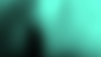 Poster - A smooth teal and green gradient background with soft blending and no distinct shapes or objects, Abstract texture Gradient motion Background animation.