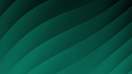 Poster - Dark green abstract waves form a smooth, flowing pattern creating a modern and minimalistic background, Abstract texture Gradient motion Background animation.